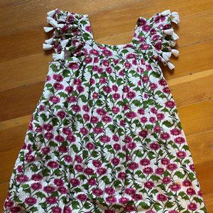 Roller Rabbit floral dress with tassels